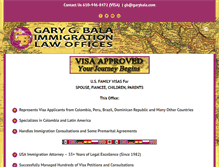 Tablet Screenshot of garybala.com